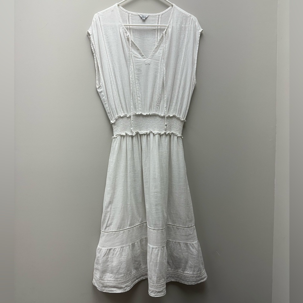 Rails White Sleeveless Midi Dress - Picture 3 of 7